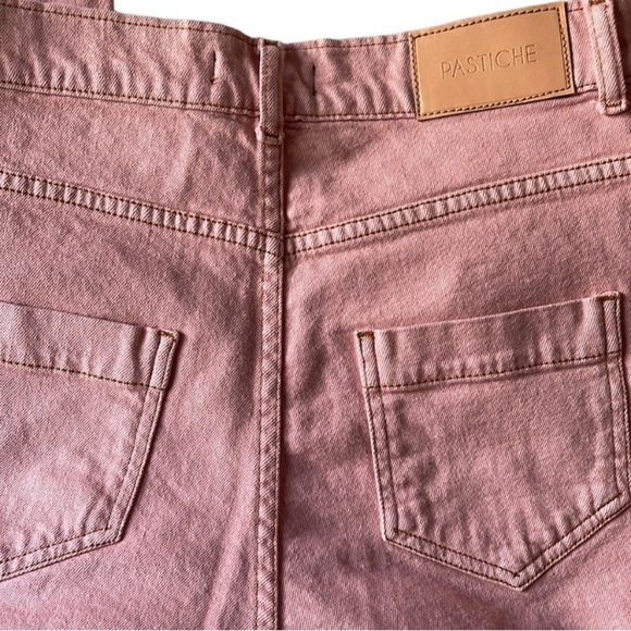 NWOT Anthropologie Pastiche Seamed Ultra High Light Red/ pink size 27 - Picture 3 of 7